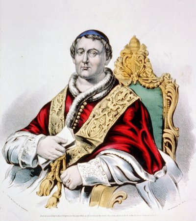 Papst Pius IX, 1846 von N. and Ives, J.M. Currier